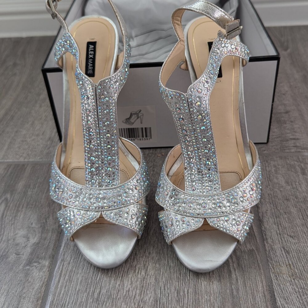 Silver Stap high heels